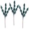 3 Pack of Emerald Green Leafy Glitter Picks with Emerald Green Glitter Spray